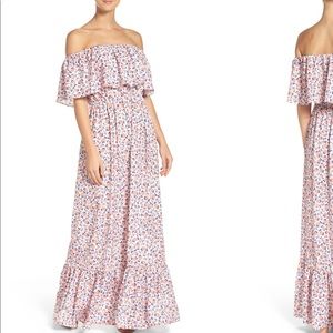 A by Amanda tiered maxi dress